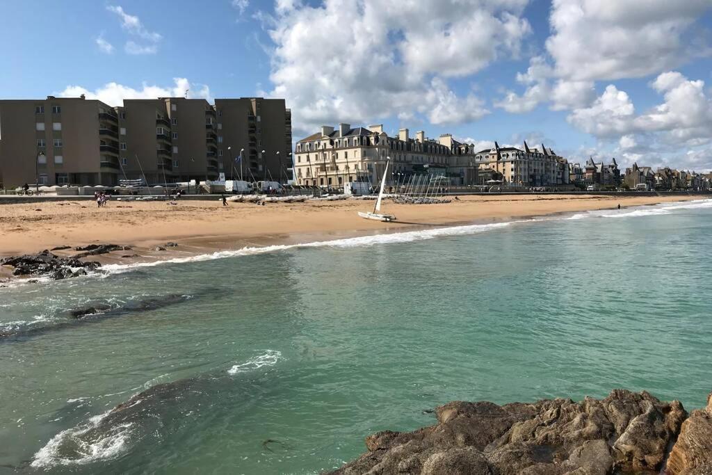 IDEAL-à 1 mn Plage/sillon -jardin privé- 1/6 pers Saint-Malo Exterior foto