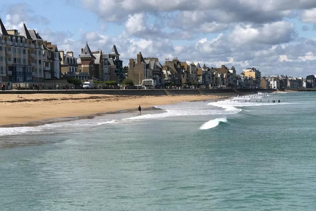 IDEAL-à 1 mn Plage/sillon -jardin privé- 1/6 pers Saint-Malo Exterior foto